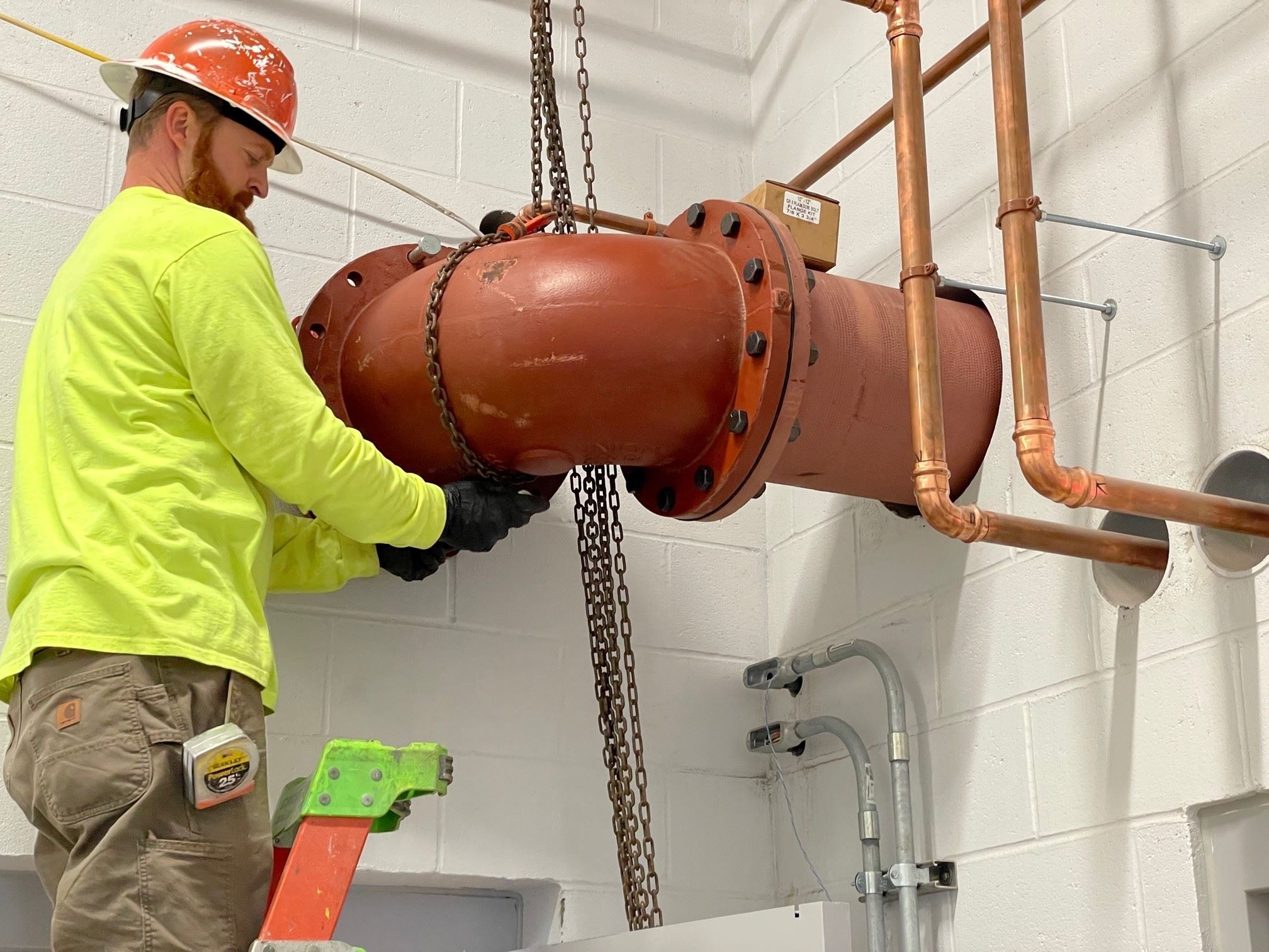 Installation of the DI Raw Water Pipeline